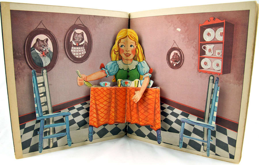 Goldilocks and the Three Bears. Pop-up spread
