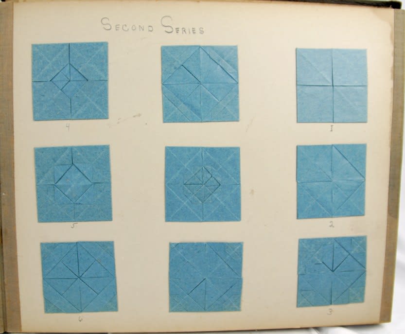 Sequenced Froebel Album. Paper folding
