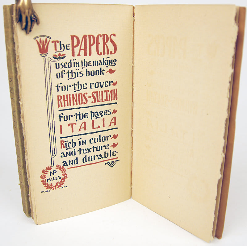 The Art of Making Paper (Pa-p-yor) by Rensselaer W. Daniels. Text spread