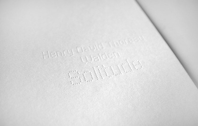 Solitude by Veronika Schäpers. Title page,