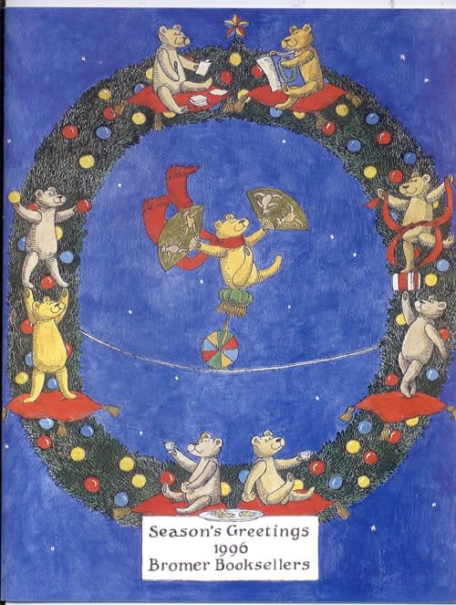 Season's Greetings 1996 Bromer Booksellers. Front cover.