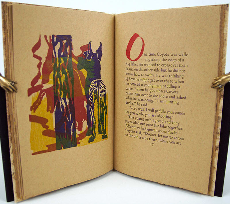 Coyote Love by Barry Lopez. Text spread