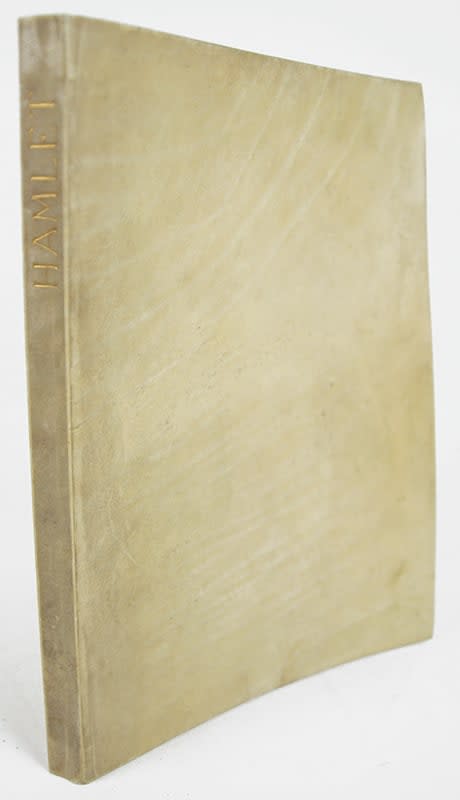 Hamlet, published by the doves Press. Limp vellum binding