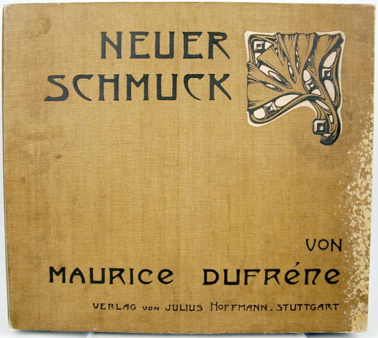 Neuer Schmuck by Maurice Dufrène, illustrated by A. Calavas. Front cover board.