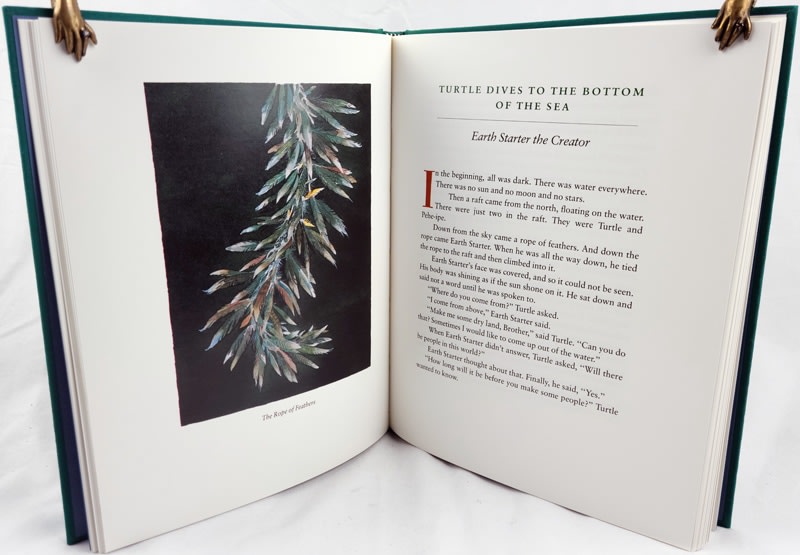 In the Beginning. Creation Stories from Around the World. Illustrated spread