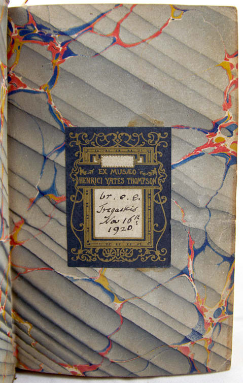 Lamento di Tasso e Risposta di Leonora; Il Licida, l'Allegro, ed Il Penseroso; Il Como. Bookplate
