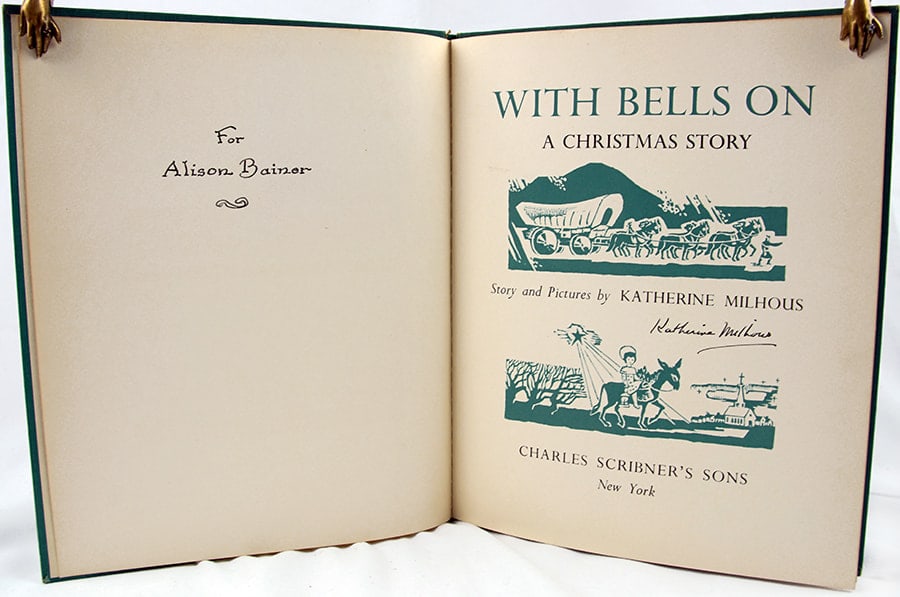 With Bells On. A Christmas Story. Inscribed title page
