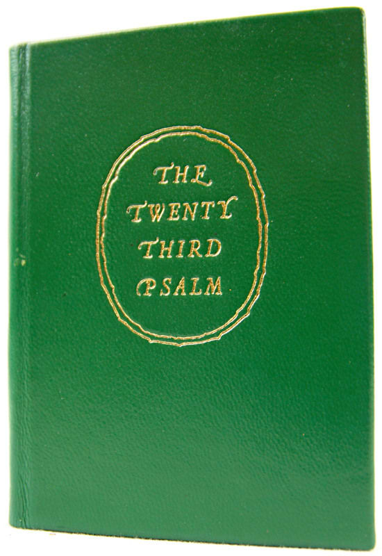 The Twenty Third Psalm. Binding