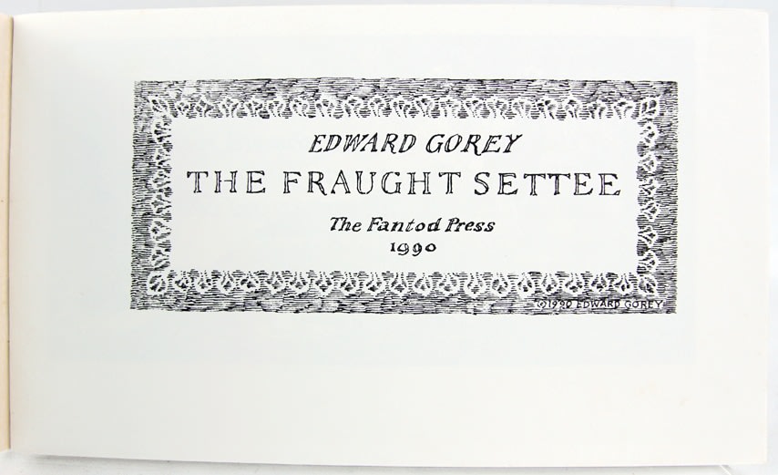 The Fraught Settee. Title page