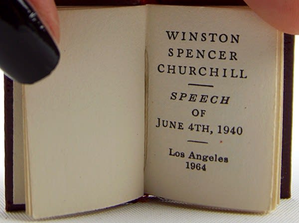 Speech of June 4th, 1940 by Winston Spencer Churchill, illustrated by William Cheney. Title page.