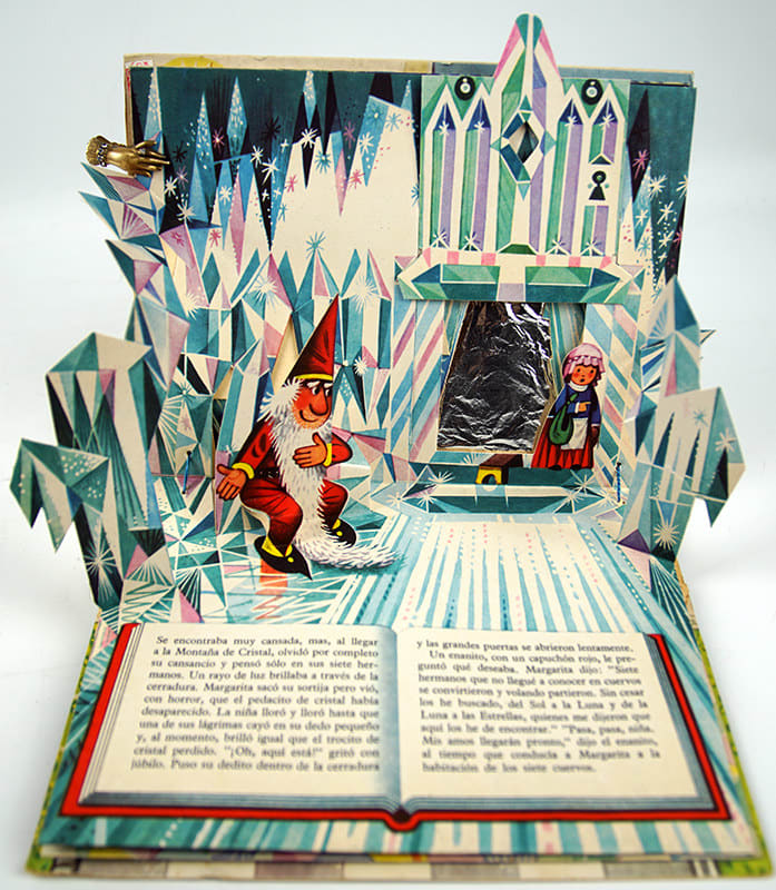 Los Siete Cuervos by Vojtech Kubasta. Pop-up illustration