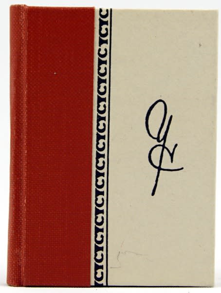 Bibliography of Amistad Press Miniature Books by Yolanda Carter. Front cover board.