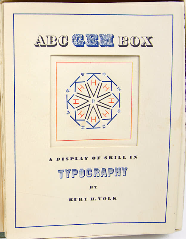 ABC Gem Box by Kurt H. Volk. Title page
