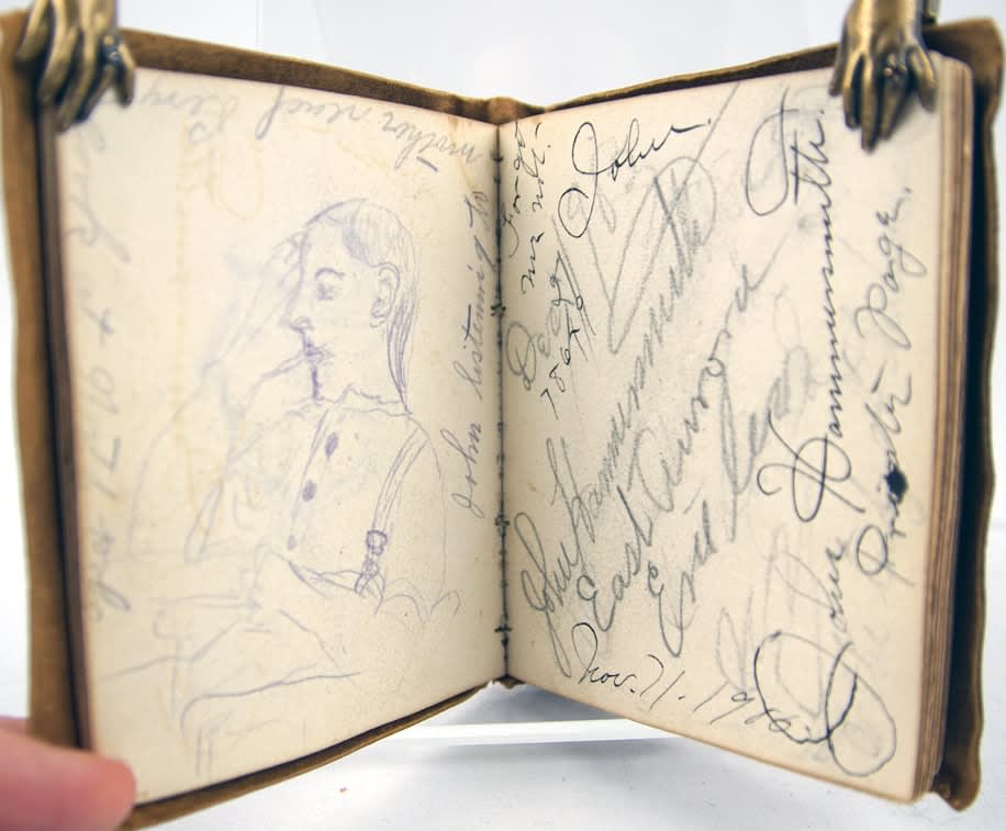 Roycrofters Autograph Book. Illustrated text page