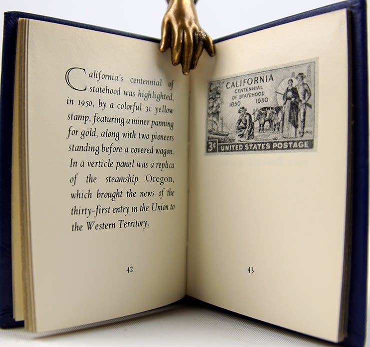 California on United States Postage Stamps by Francis J. Weber. Interior page.