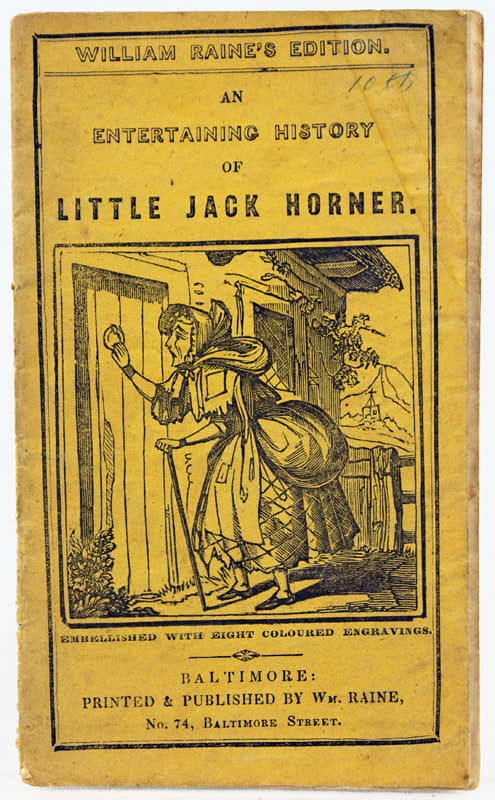 An Entertaining History of Little Jack Horner. Front cover.