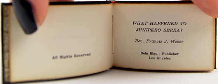 What Happened to Junipero Serra? by Francis J. Weber. Title page.
