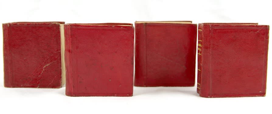 A Miniature Historic Library in 4 Volumes