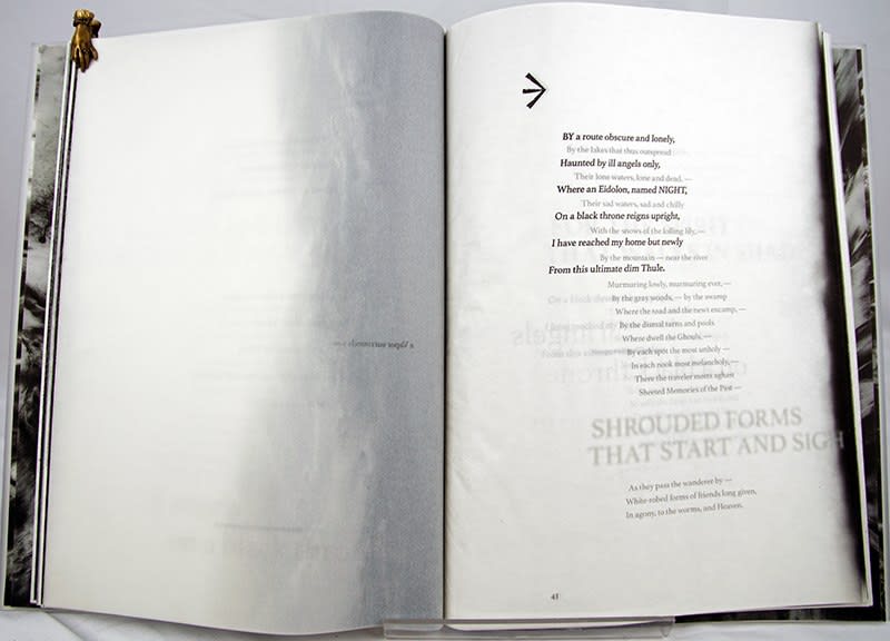 Eidolon. Illustrated text spread