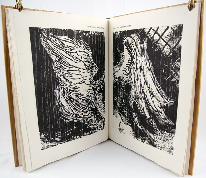 The Apocalypse: The Revelation of Saint John the Divine. The Last Book of the New Testament from the King James Version of the Bible, 1611. Illustrated spread