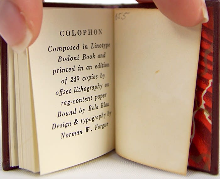 The Mad 2265 Mile Dash of the Scott Special by Harry I. Miller. Colophon.