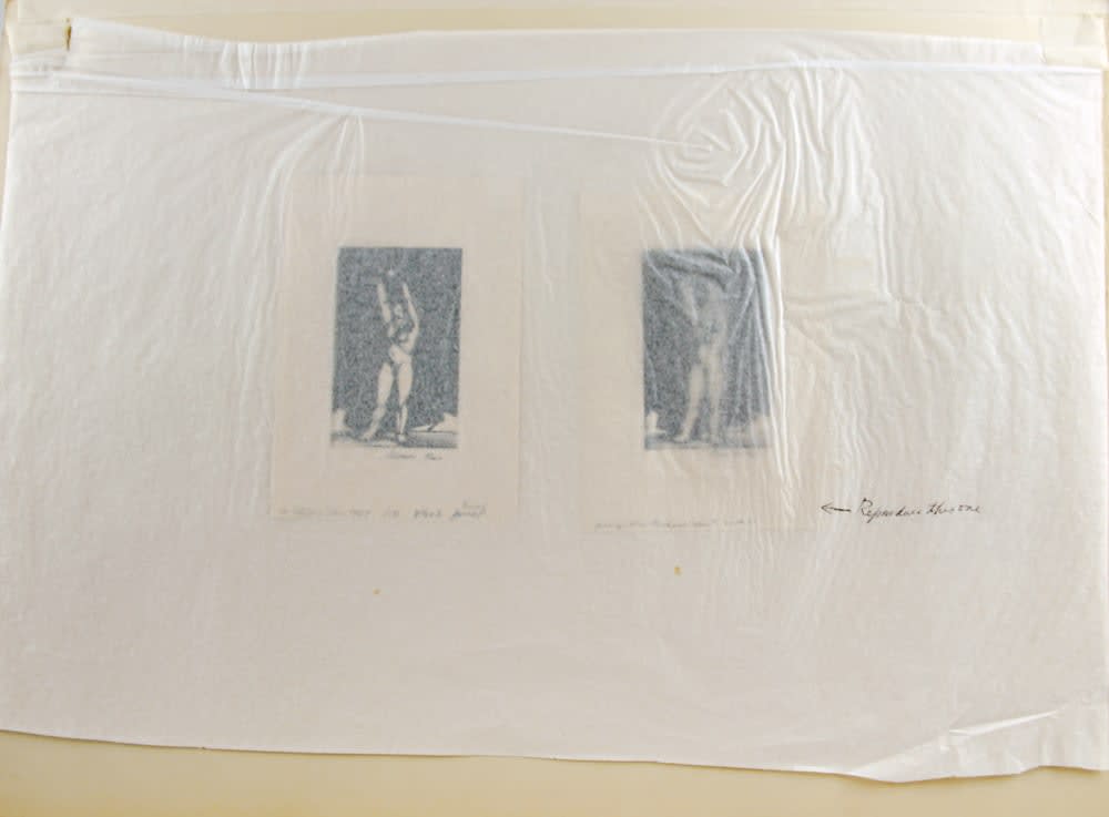 Child and Star - editioned print and trial proof notes on tissue paper