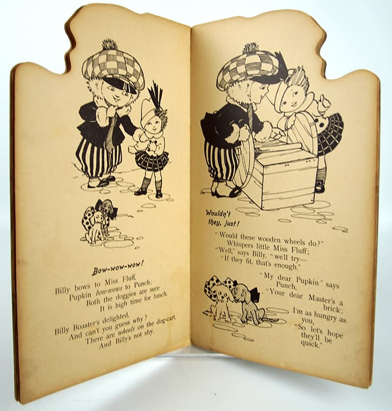 Billy Boaster and His Motor. Illustrated spread