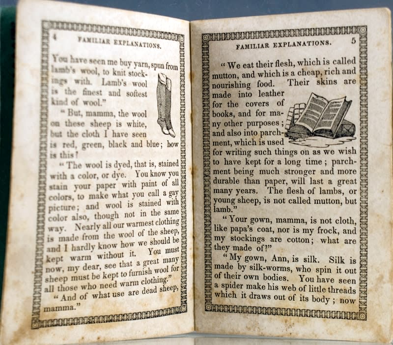 The Flock of Sheep; Or, Familiar Explanations of Simple Facts. Interior page.