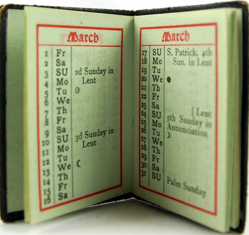 The Gorham Calendar for 1901. Text spread