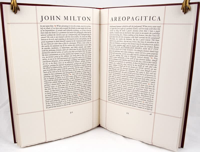 Areopagitica. Text spread