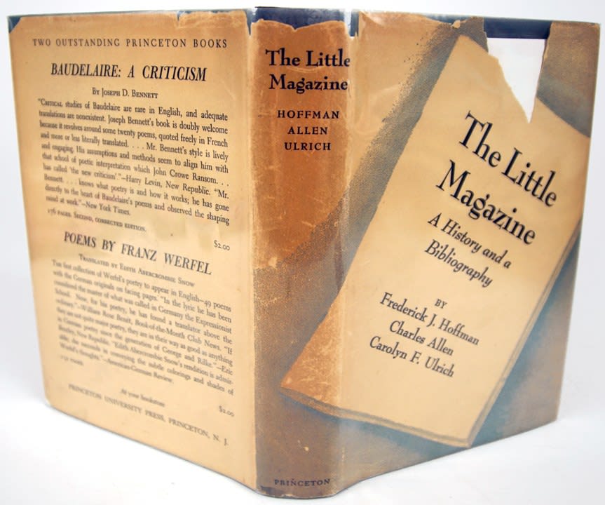 The Little Magazine: A History and Bibliography. Dust jacket
