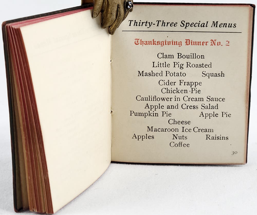 Thirty-Three Menus for Special Occasions. Menu