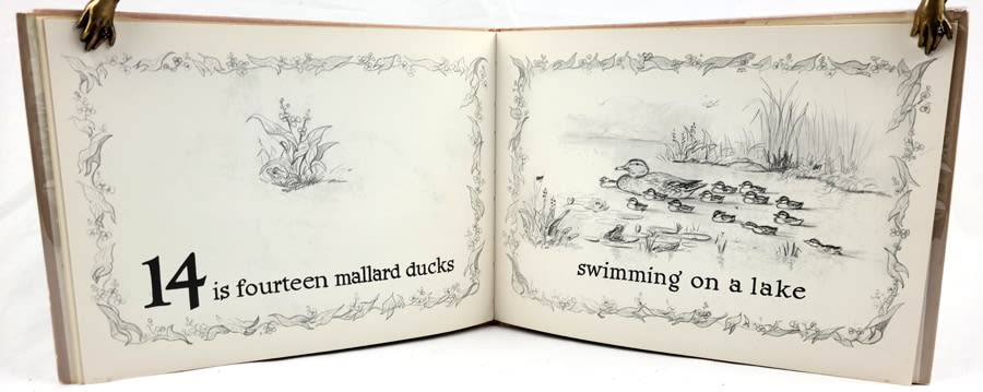 1 is One. Illustrated text spread