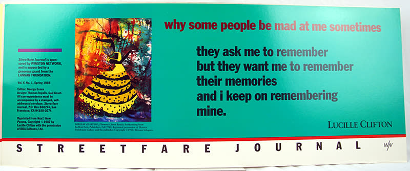 Streetfare Journal. Lucille Clifton