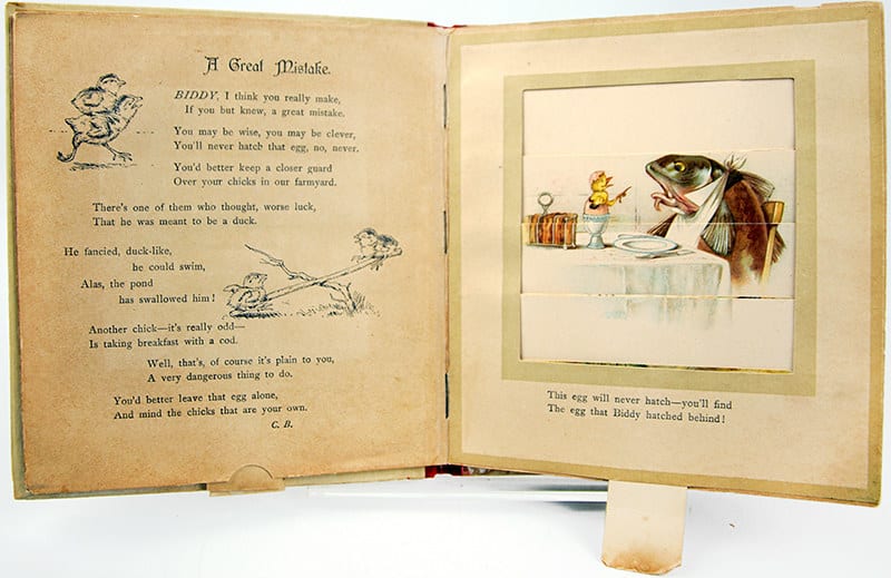 Pastime Pictures. A Book of Transformation Scenes. Movable spread