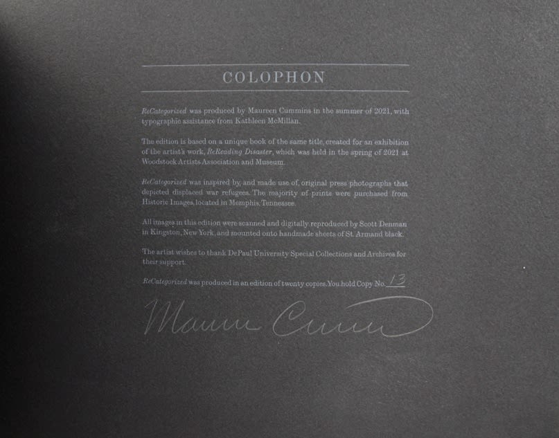 ReCategorized. Colophon
