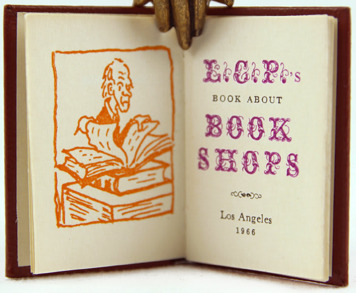 L.C.P.'s Book about Book Shops. Title page spread