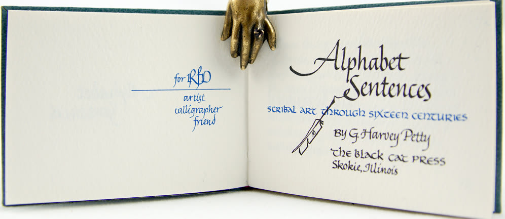 Alphabet Sentences. Title-page spread