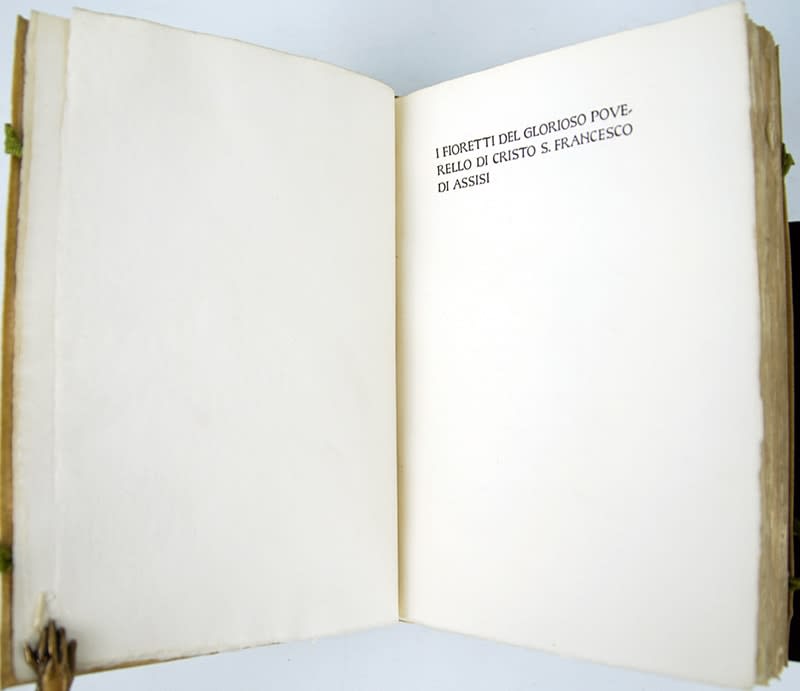 Title page of I Fioretti di S. Francesco di Assisi