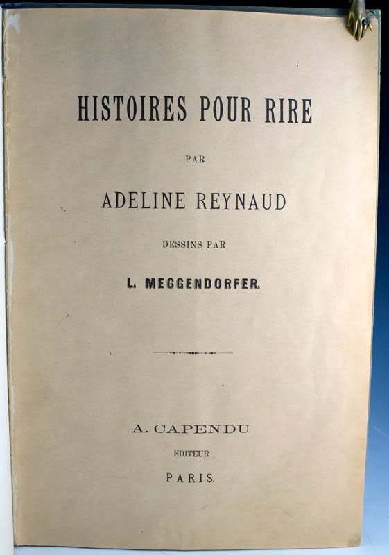 Histoires Pour Rire by Lothar Meggendorfer. Title page.