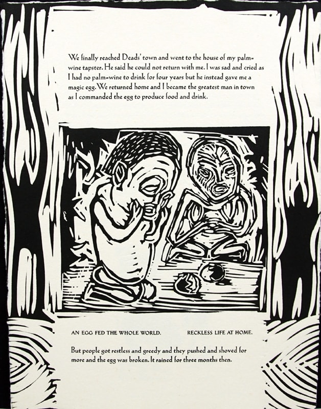 Adverntures in the Burning Bush by David Rathman. Interior page with illustration.