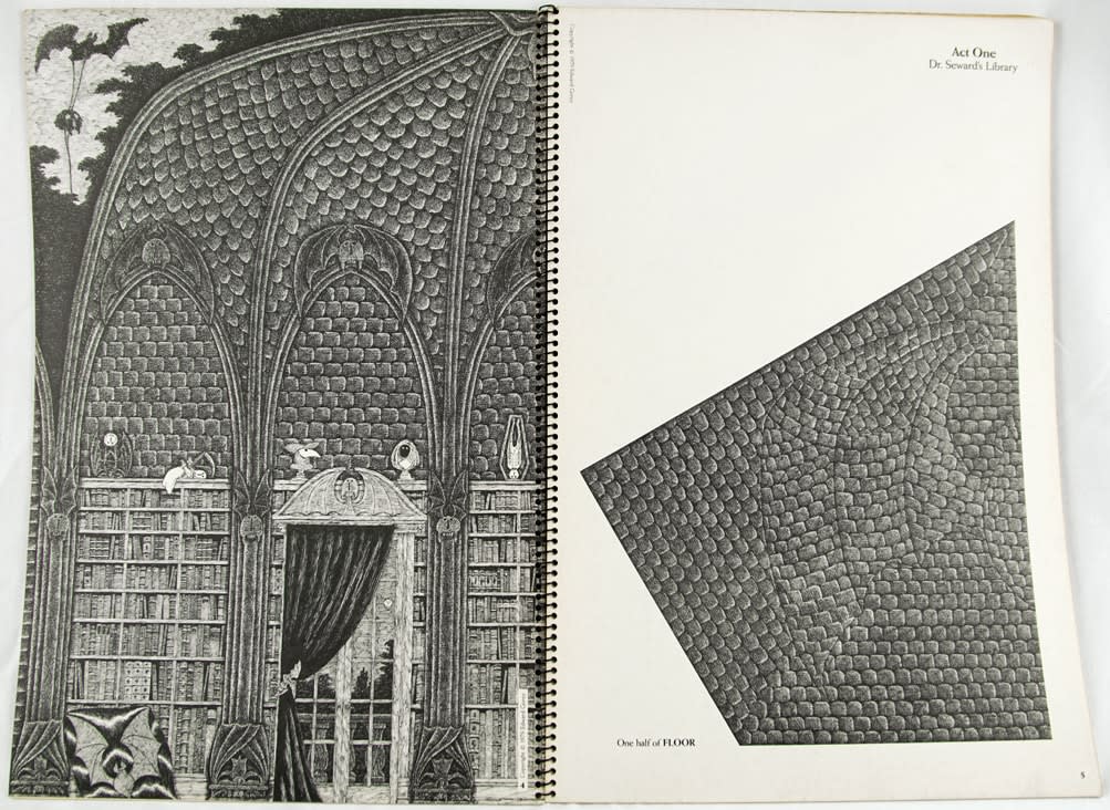 Dracula: A Toy Theatre. Illustrated spread