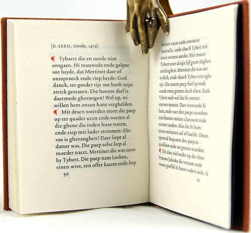 The History of Reynard the Fox. Text spread