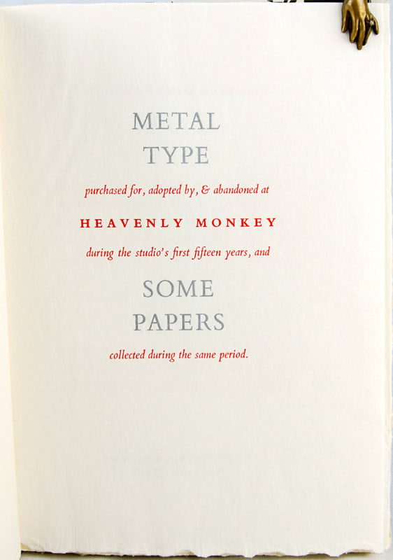 Rollin Milroy, Metal Type, 2013