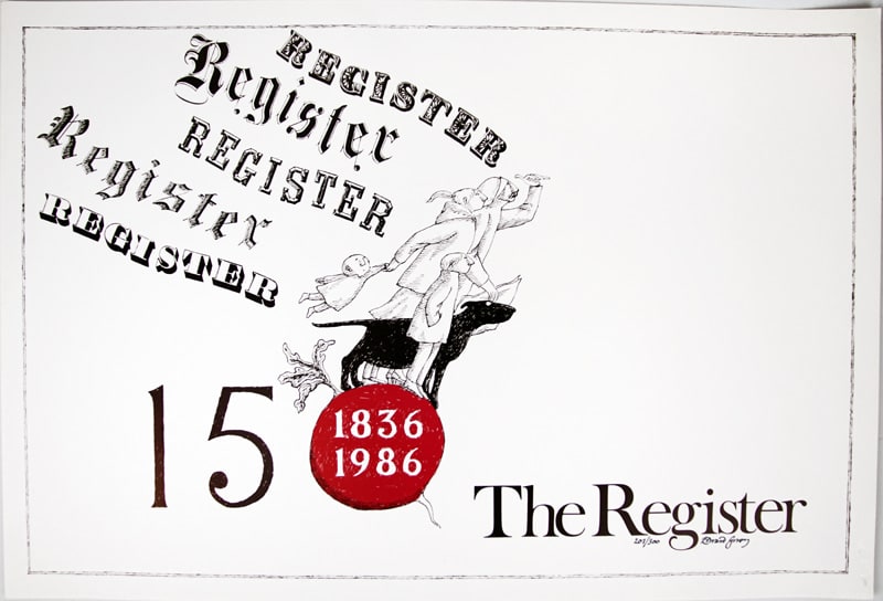 150th Anniversary poster for The Register.