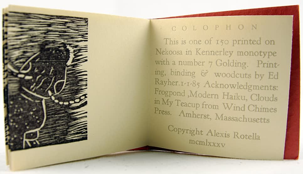 Polishing the Ladybug. Colophon