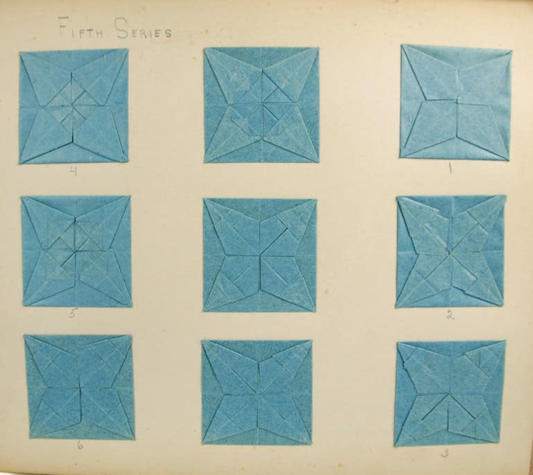 Sequenced Froebel Album. Paper folding
