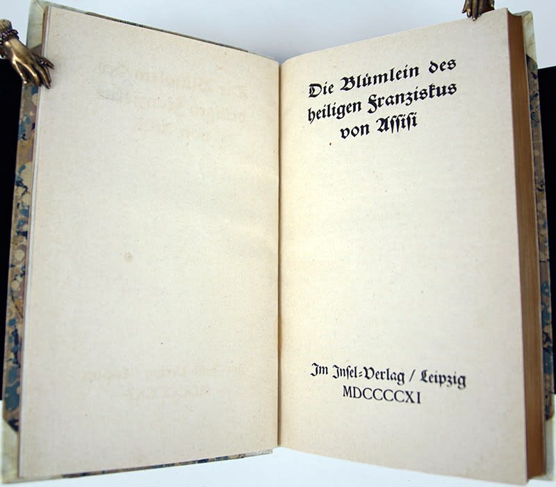 Die Blümlein des heiligen Franziskus von Assisi. Title page