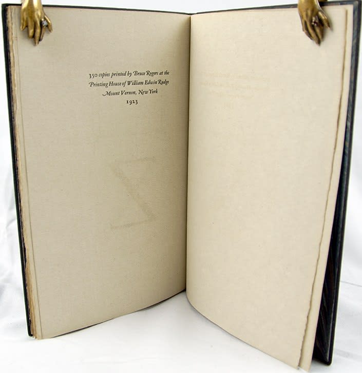 The Construction of Roman Letters by Albrecht Dürer. Colophon
