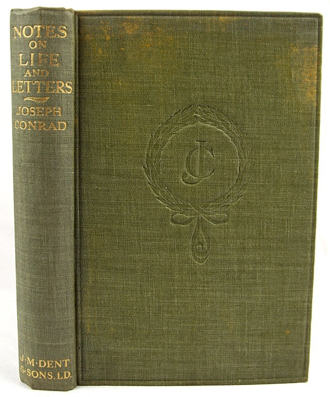 Notes on Life and Letters by Joseph Conrad. Binding
